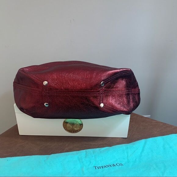 Tiffany & Co. Reversible Burgundy Suede/Leather - Picture 15 of 15